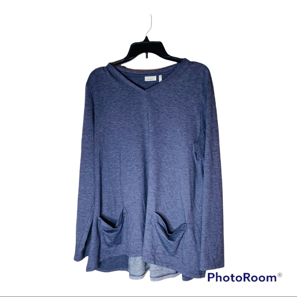 Logo Lounge Purple/Gray Lace Back Pullover Size XL‎